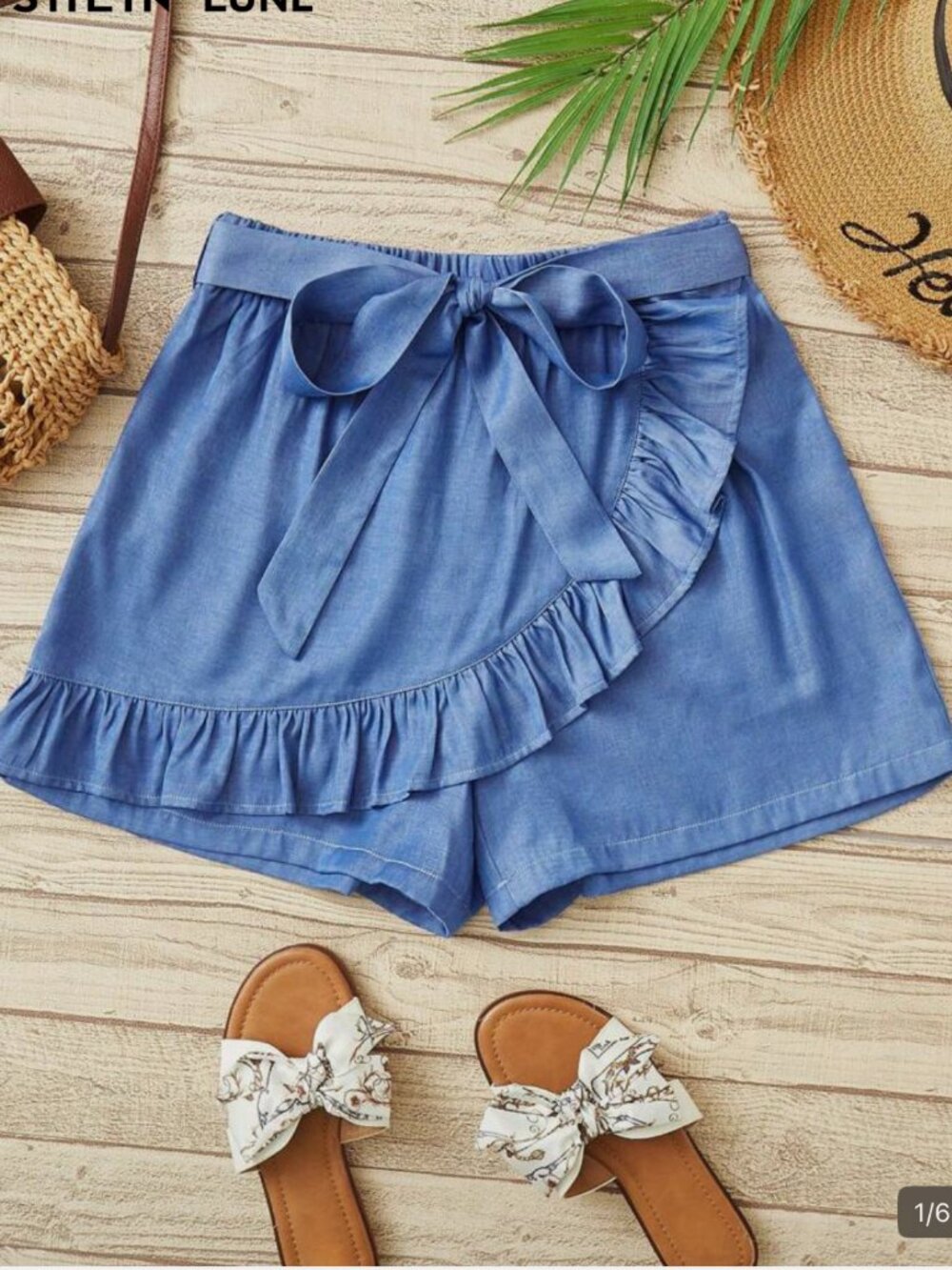 Emery Rose Wrap Around Bows and Ruffles Y2k Summer Spring Cut Girly Shorts